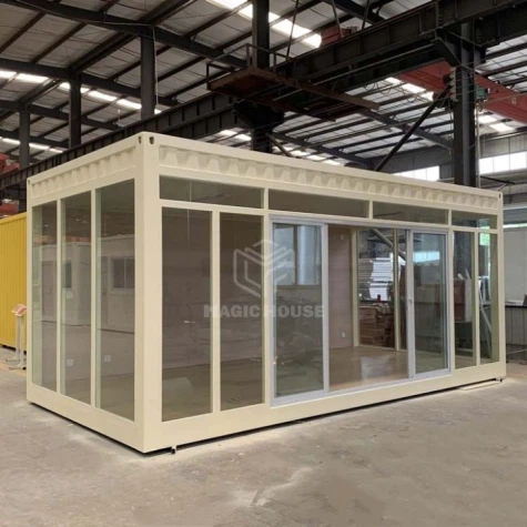 Kiosk container thủy tinh