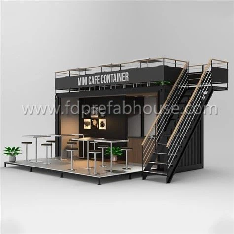 Phiên bản thu nhỏ Quán cà phê container bán trên phố