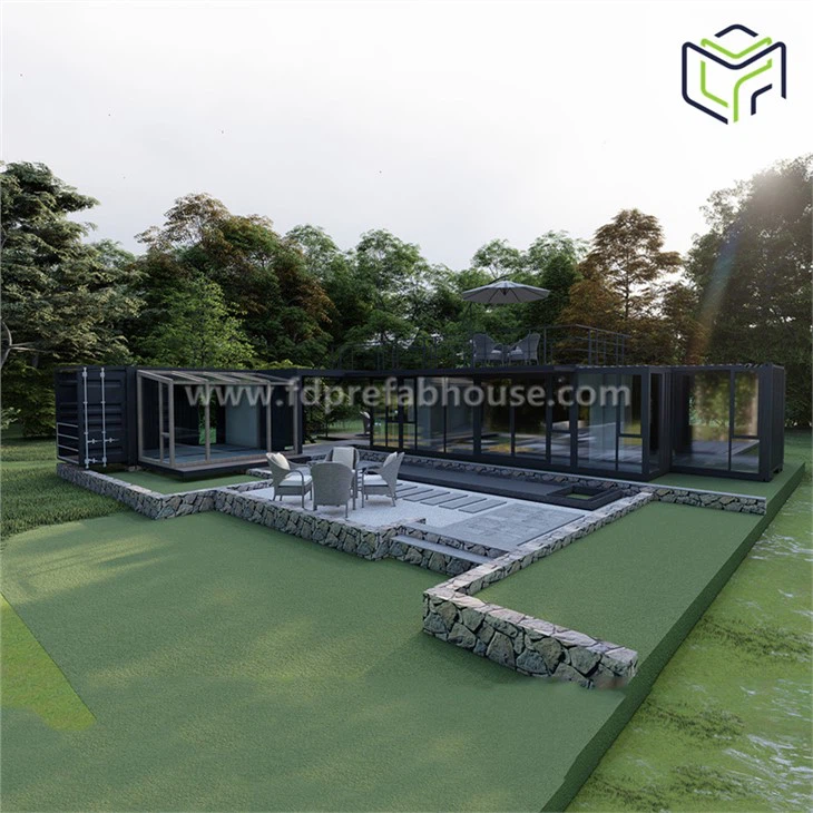 Nhà container có thể mở rộng kết hợp kiểu Pháp