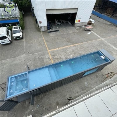 Bể bơi container 40ft sang Mỹ